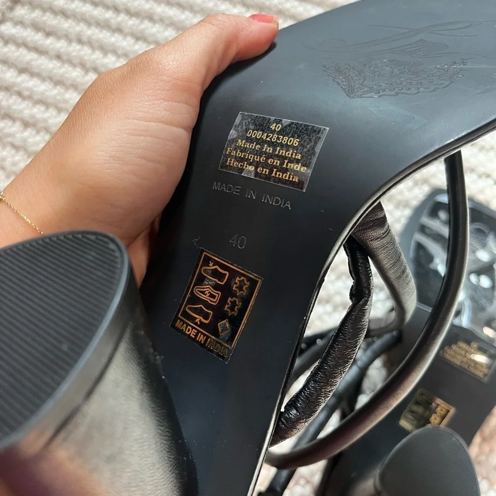 FREE PEOPLE Perth Strappy Slingback Heels - Picture 8 of 8